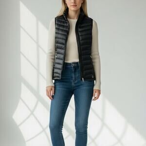 Eastern Mountain Sports Downtek Goose Down Puffer Vest Women's Sz S Black Chic